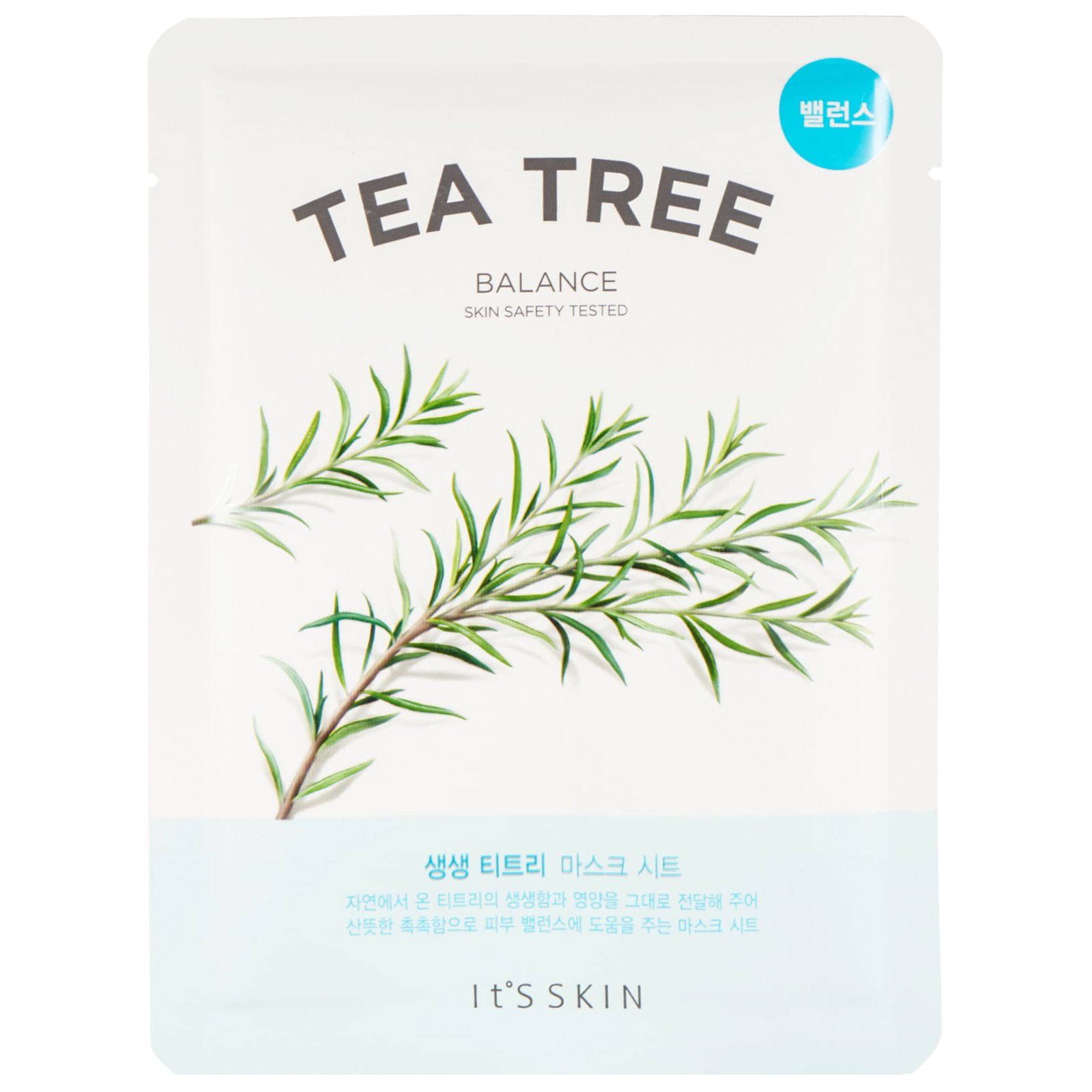 The Fresh Mask Sheet Tea Tree de chez It's Skin