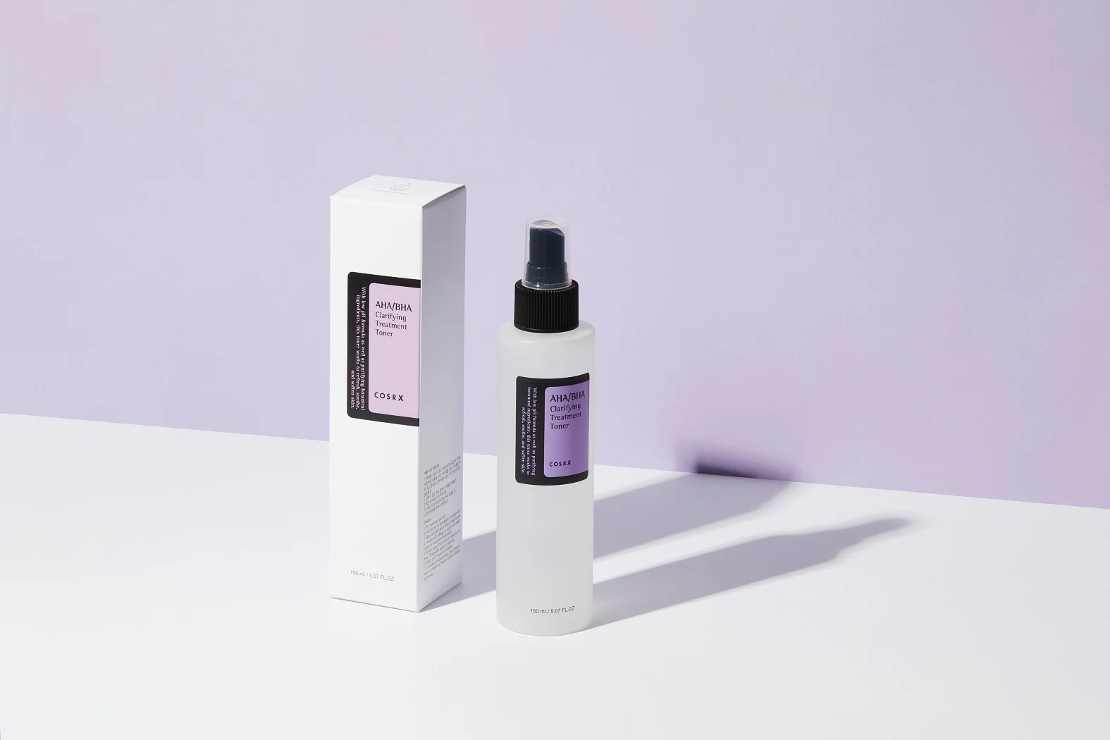 AHA/BHA Clarifying Treatment Toner de chez Cosrx - Photo avec boite