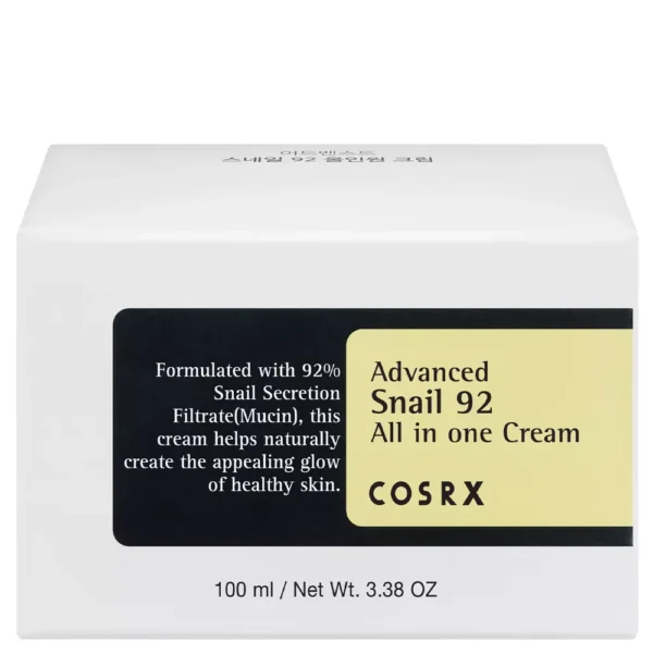 Advanced Snail 92 All in One Cream de chez Cosrx - Photo boite