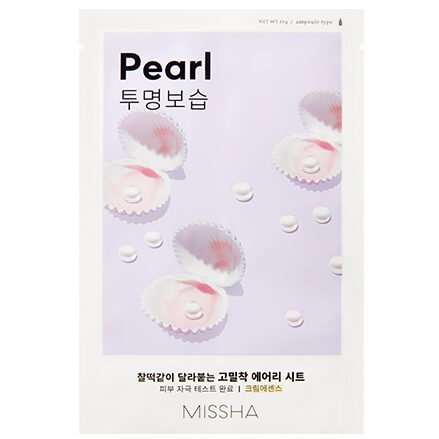 Masque à la perle Missha - Airy Fit Sheet Mask (Pearl)