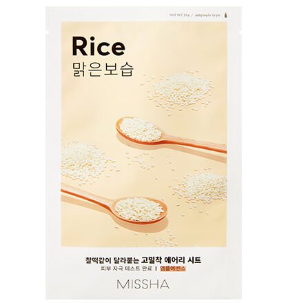Masque au riz Missha - Airy Fit Sheet Mask (Rice)