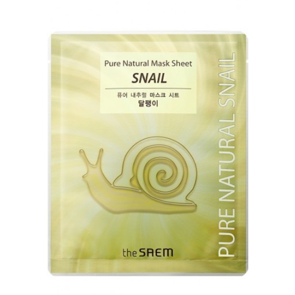 Masque à la mucine d'escargot The Saem - Pure Natural Mask Sheet Snail