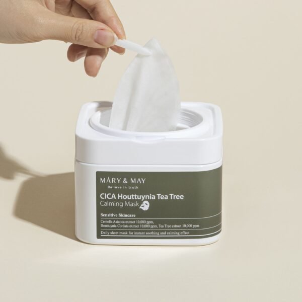 CICA Houttuynia Tea Tree Calming Mask de chez Mary&May - Photo illustration