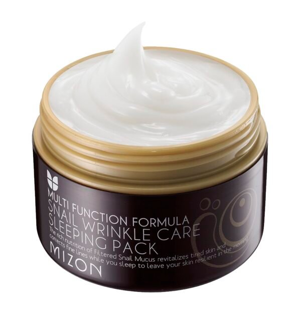 Snail Wrinkle Care Sleeping Pack de chez Mizon - Photo Texture