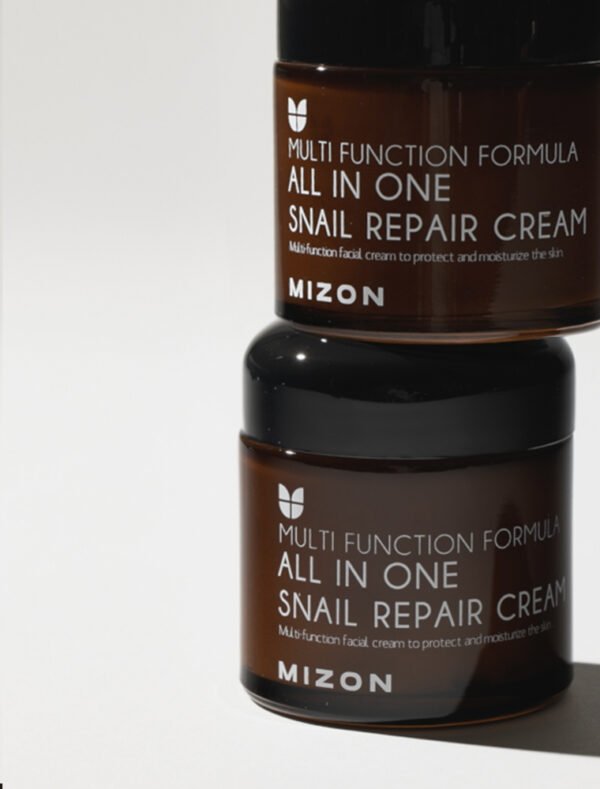 All In One Snail Repair Cream de chez Mizon - Photo illustration