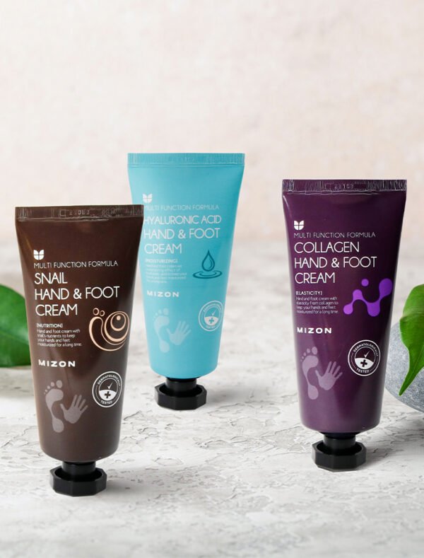 Hand & Foot Cream Snail de chez Mizon - photo gamme