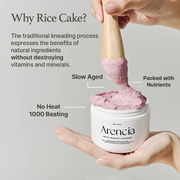 Arencia - Fresh Rosehip Rice Mochi Cleanser - 120ml – Image 3